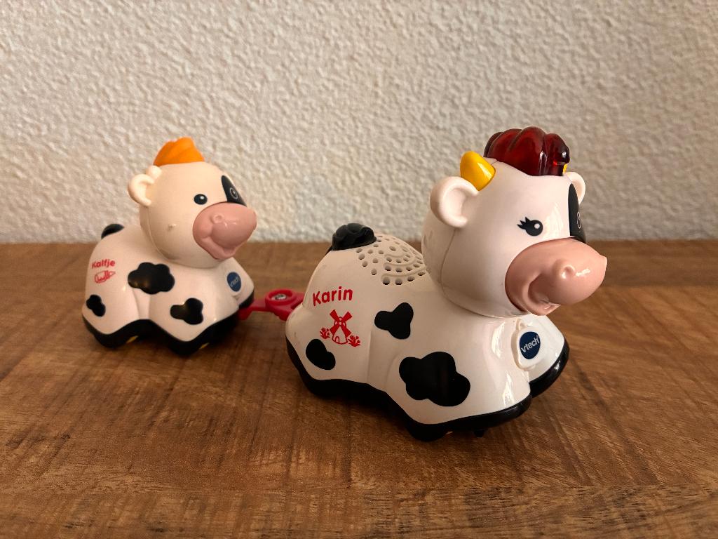 Vtech Zoef Zoef dieren Karin Koe en kalfje. PRIMA staat., Ophalen of Verzenden, Gebruikt, 2 tot 4 jaar
