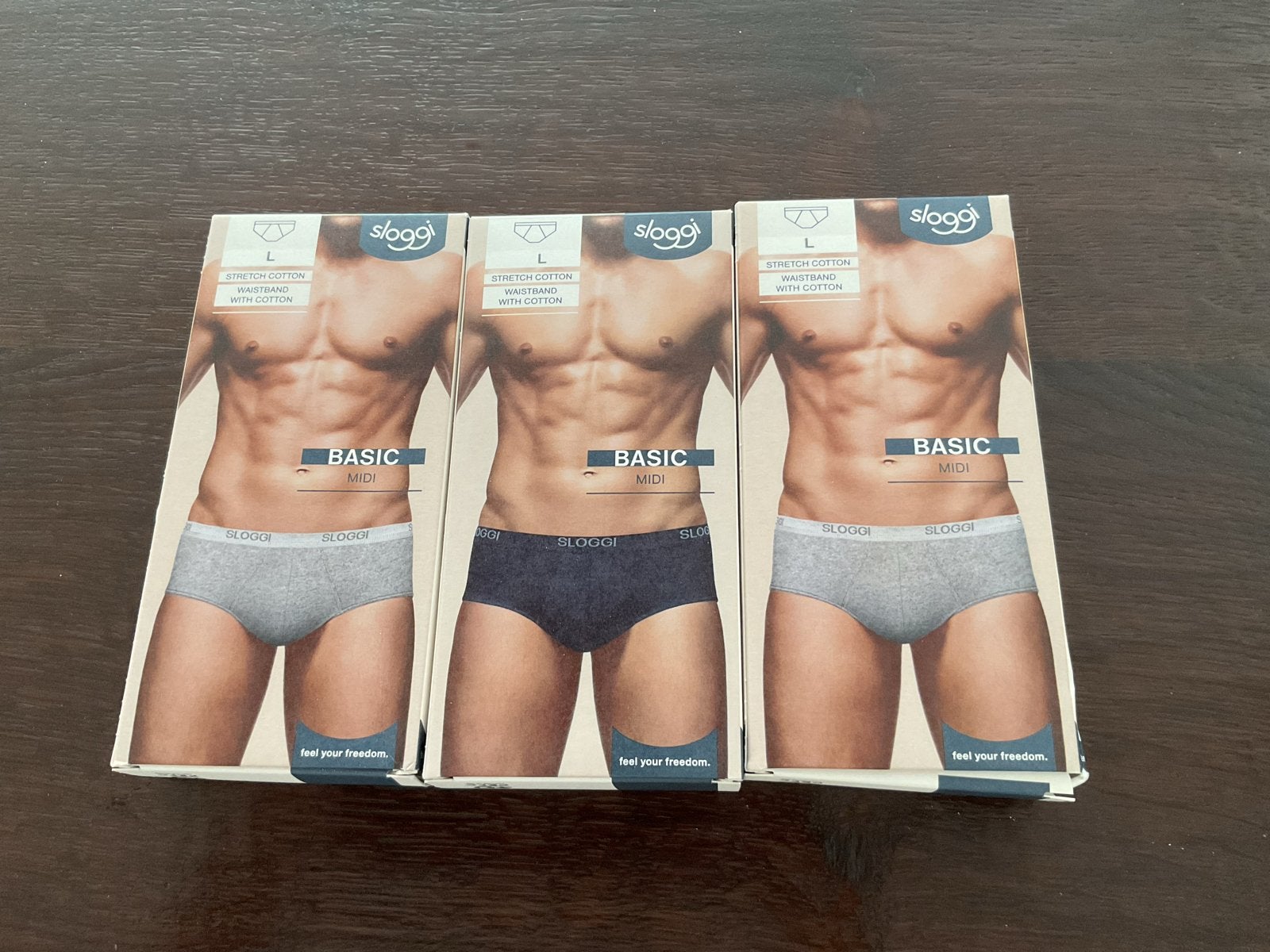 3 Sloggi Basic Midi Slips Maat L Nieuw in Doos, Kleding | Heren, Ophalen of Verzenden, Meerkleurig, Slip