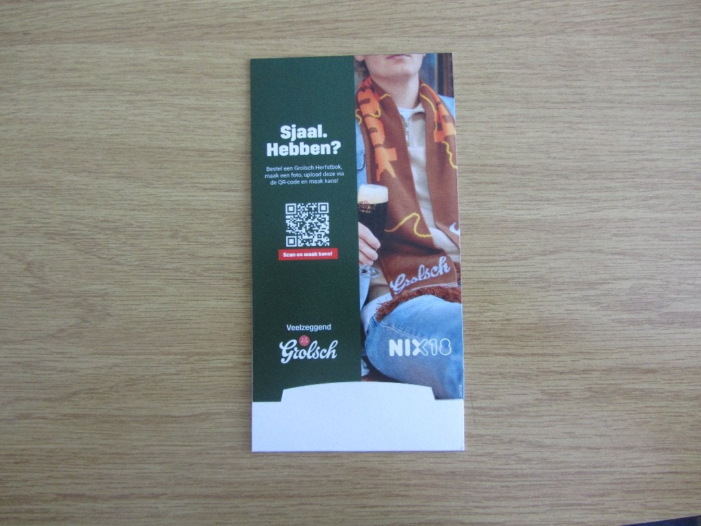 grolsch tafel standaard: sjaal hebben?, Ophalen of Verzenden, Nieuw, Overige typen, Grolsch