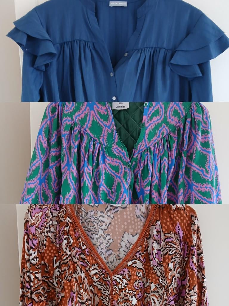 Drie tops Cotton Club M 38, Maat 38/40 (M), Zo goed als nieuw, Lange mouw, Cotton Club
