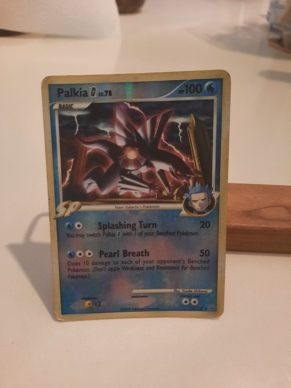 Palkia G Lv.78 Pokémon kaart - Team Galactic's, Ophalen of Verzenden, Gebruikt, Losse kaart
