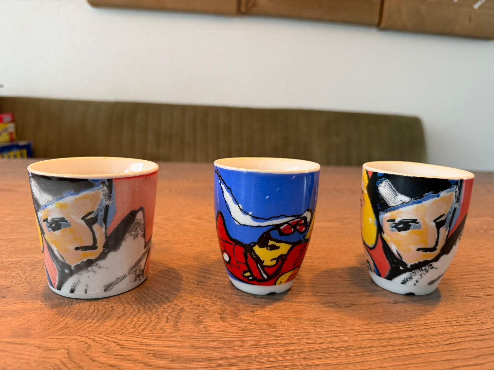 Herman Brood koffiekopjes, Huis en Inrichting, Keuken | Servies, Ophalen of Verzenden, Zo goed als nieuw, Overige stijlen, Kop(pen) en/of Schotel(s)