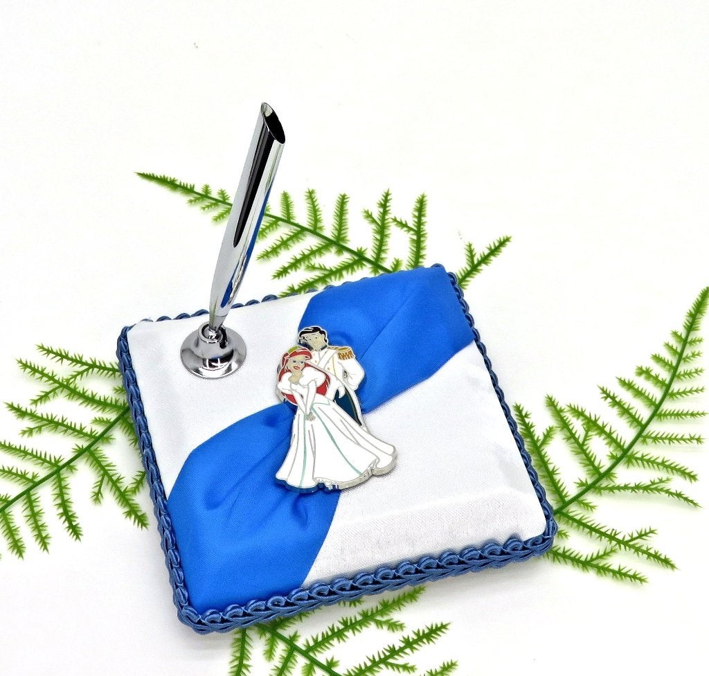 Schitterende Disney Prinses Ariel en Eric pen houder., Hobby en Vrije tijd, Ophalen of Verzenden, Nieuw, Versiering, Geboorte of Huwelijk