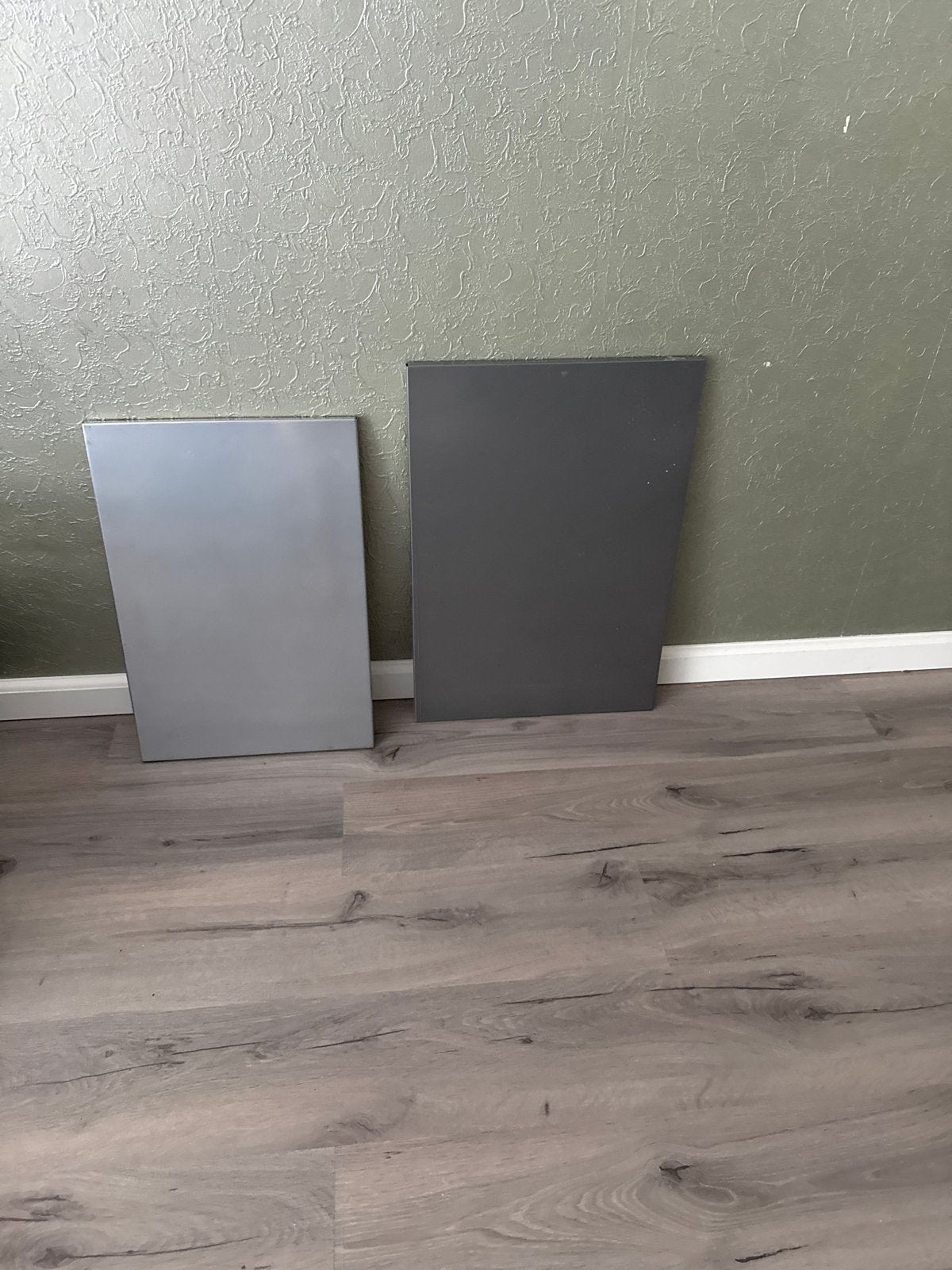 2x Grijze/Antraciet Platen - Decoratief of Bouwmateriaal, Ophalen, Gebruikt