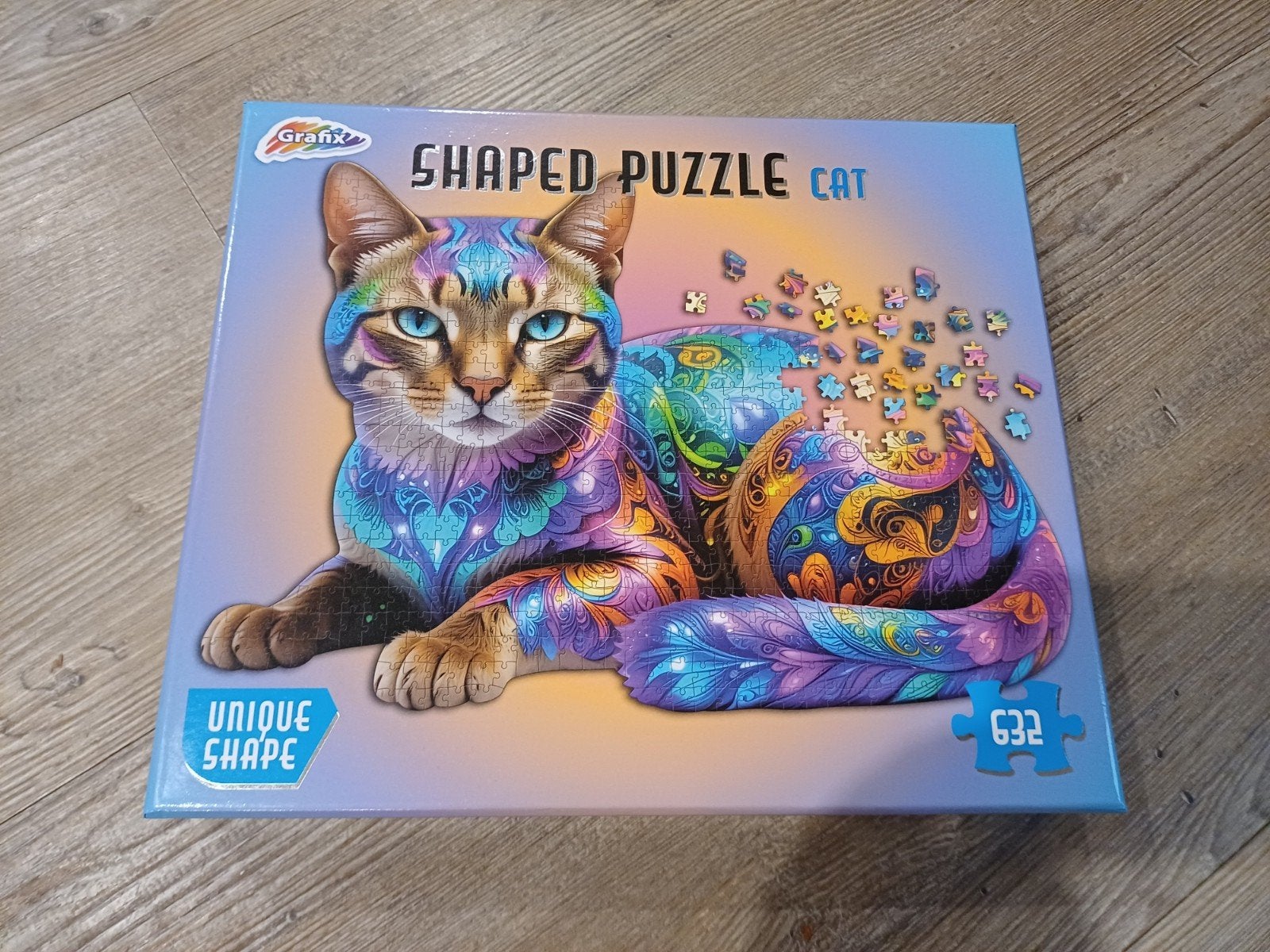 Grafix shaped puzzle puzzel poes kat, Ophalen of Verzenden, 500 t/m 1500 stukjes, Nieuw, Legpuzzel