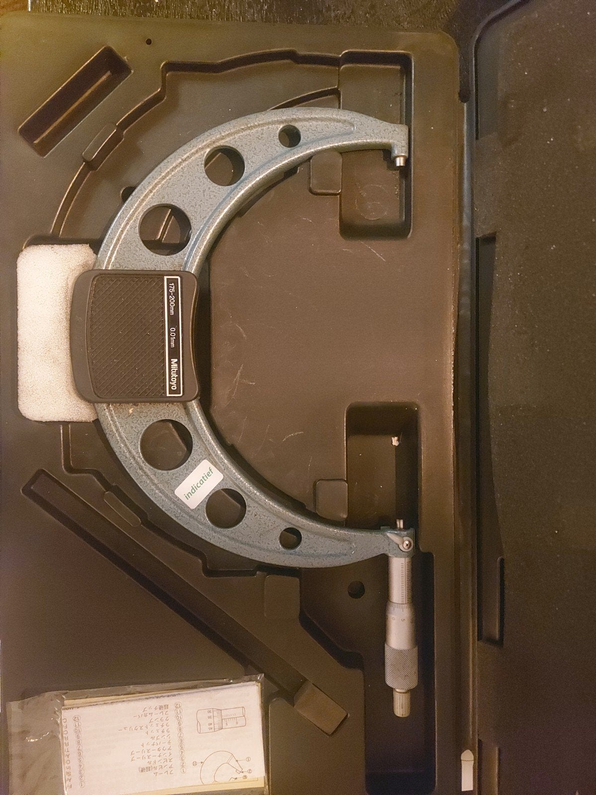 Mitutoyo Micrometer 175-200mm 0.01mm in doos, Doe-het-zelf en Verbouw, Ophalen of Verzenden