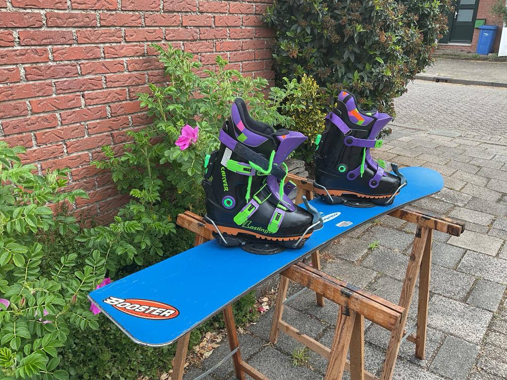 Mistral Snowboard RST 55 (155 cm) met Kastinger Hardboots (m, 140 tot 160 cm, Gebruikt, Overige typen, Ophalen