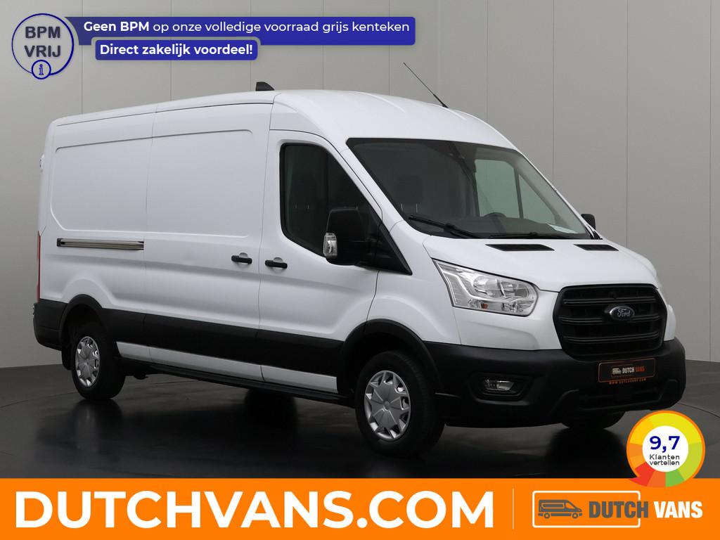 Ford Transit 2.0TDCi 130PK L3H2 | 2023 | Euro 6 | Airco | Cr, Stof, Gebruikt, Zwart, Wit