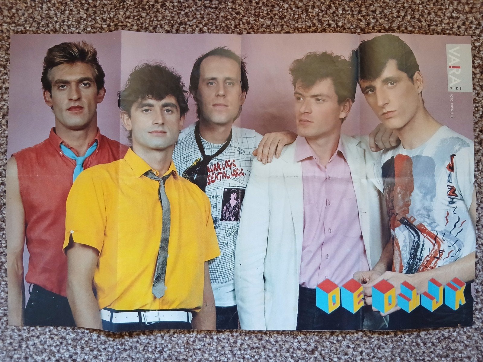 De Dijk - vintage poster begin jaren '80, Ophalen of Verzenden, A1 t/m A3
