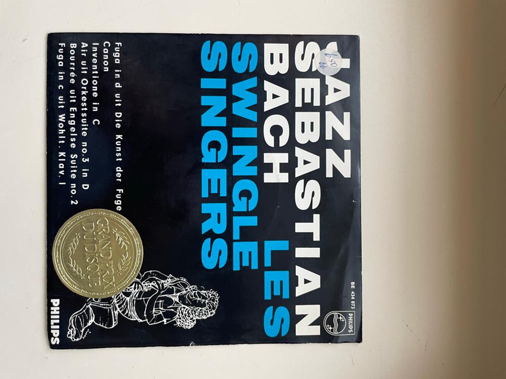 Jazz Sebastian Bach Les Swingle Singers EP Philips, Ophalen of Verzenden, Barok, Gebruikt, Vocaal