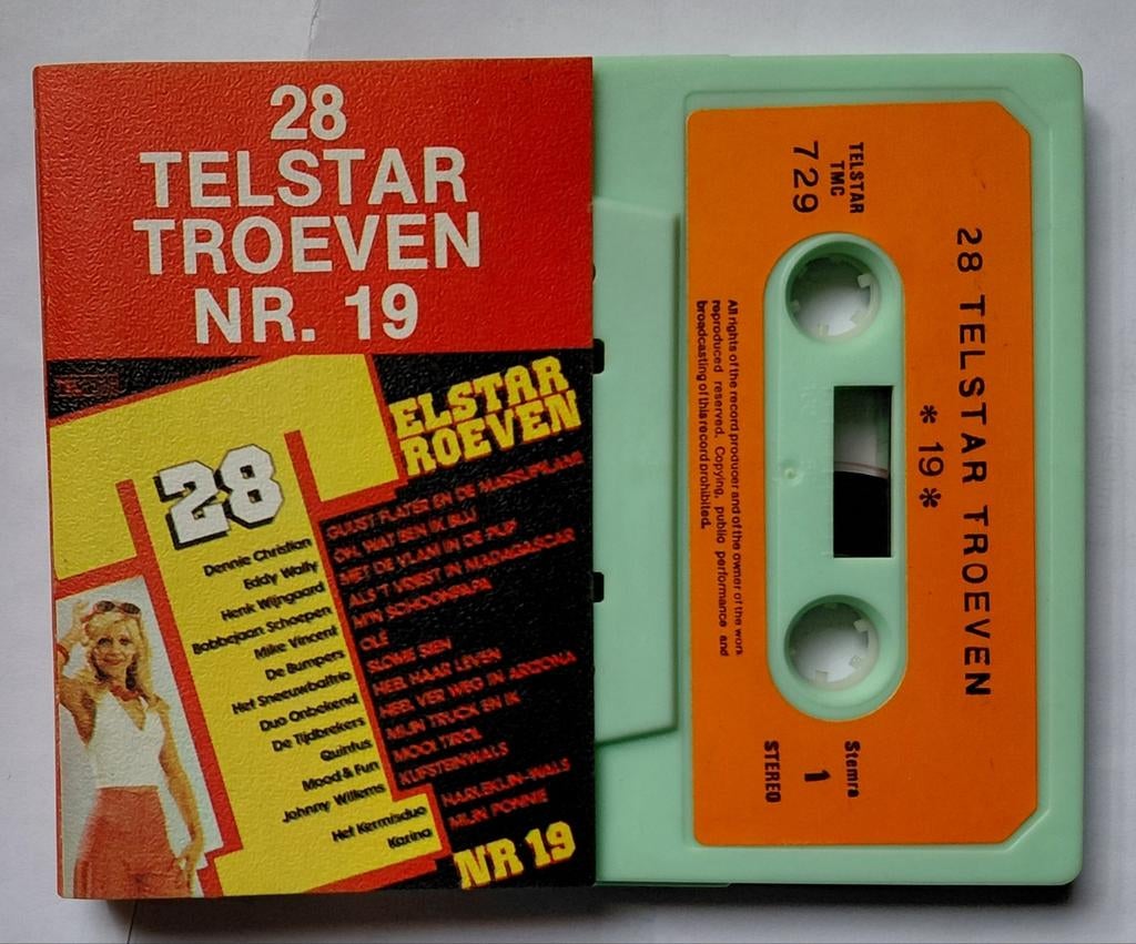 TMC  - 729.  28 Telstar Troeven Nr. 19, Cd's en Dvd's, Cassettebandjes, Zo goed als nieuw, 1 bandje, Ophalen of Verzenden