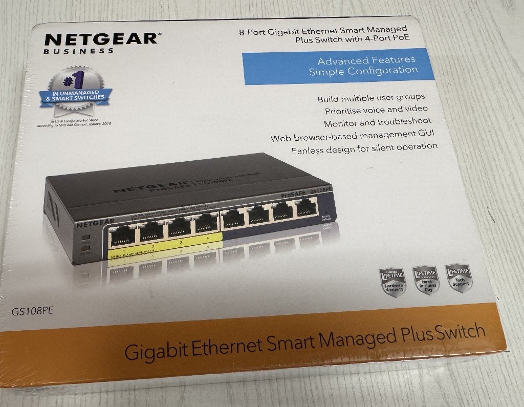 Netgear GS3108PE-300EUS, Ophalen of Verzenden, Nieuw