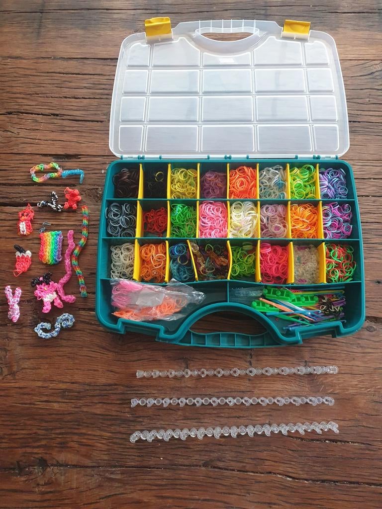 Grote Loom Bands Set met Opbergdoos en Accessoires, Ophalen, Gebruikt, Overige typen