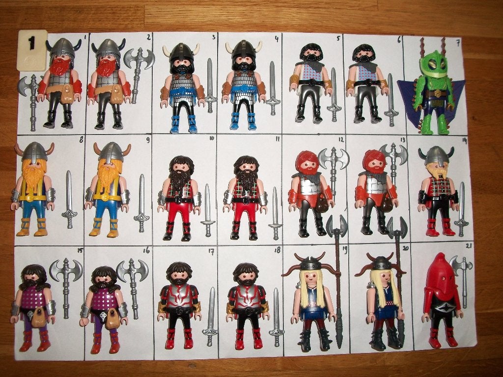 Vikingen / Noormannen / Galliers / schilden / wapenstand, Complete set, Nieuw, Figuren, Historisch
