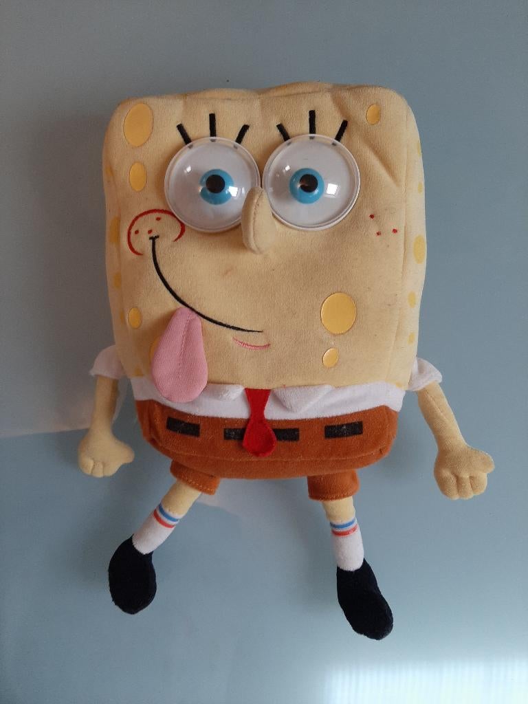 Sponge Bob knuffel, kan praten !!, Ophalen of Verzenden, Gebruikt, Overige typen