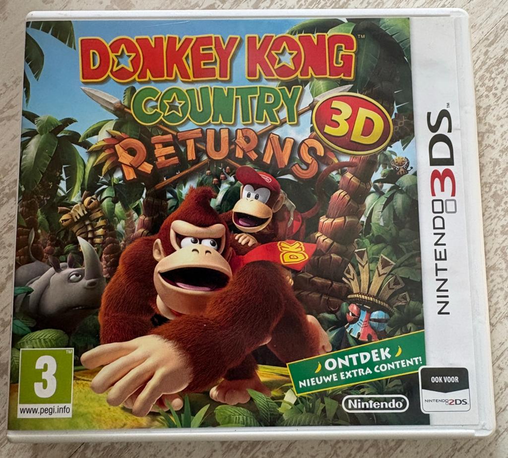 Donkey Kong Country returns 3D Nintendo 3DS spel, Avontuur en Actie, 1 speler, Ophalen of Verzenden, Zo goed als nieuw