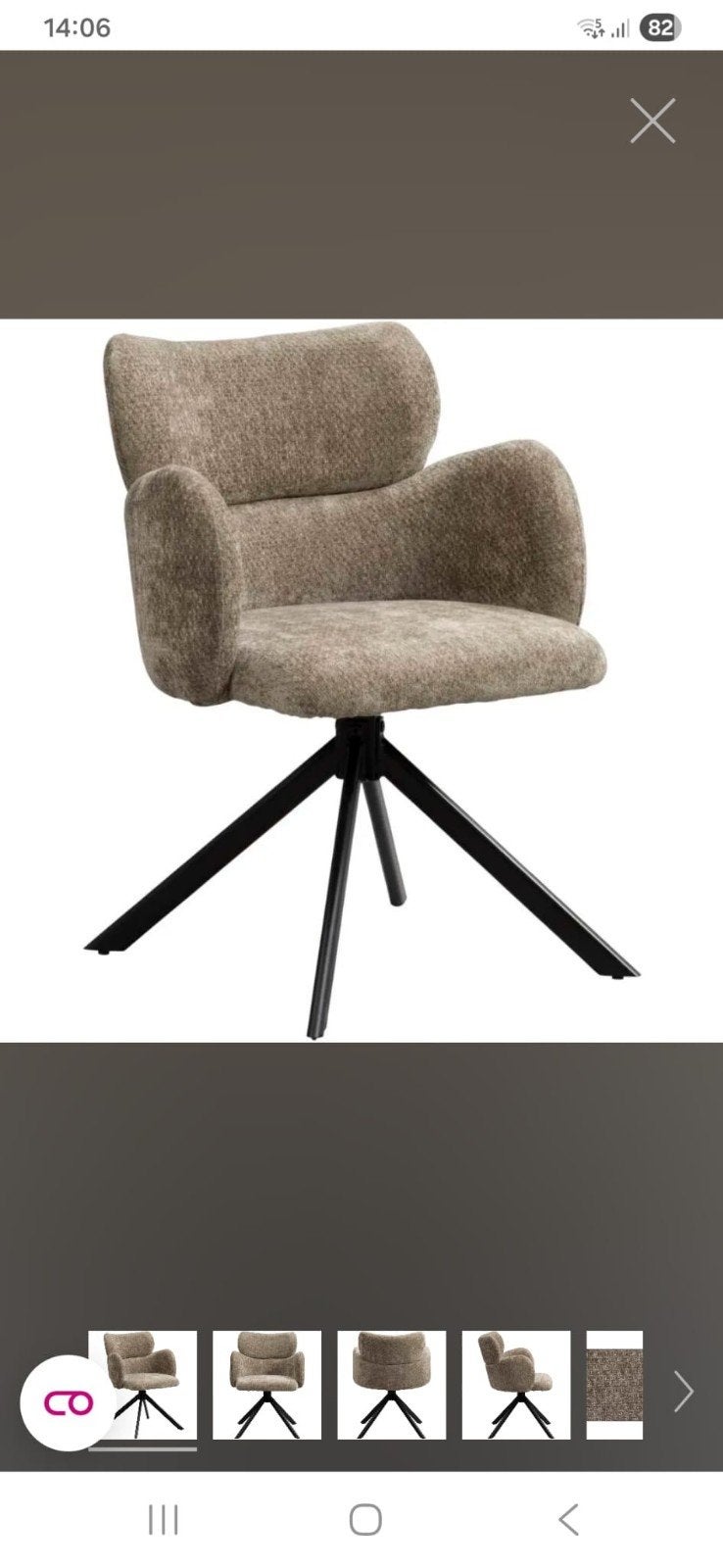 Nieuww comfortabele draaibare eetkamerstoelen, Ophalen, Modern, Comfortabel, Industrieel, Twee, Overige kleuren