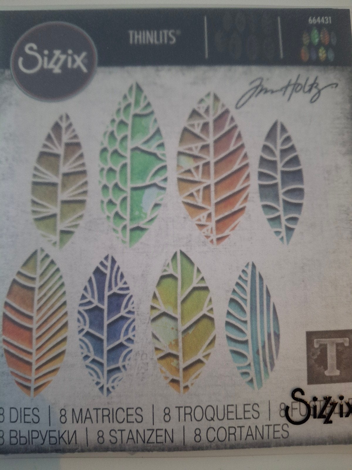 Nieuwe Sizzix thinlits snijmallen leaves Tim Holtz, Ophalen of Verzenden, Nieuw, Frame of Mal, Sizzix