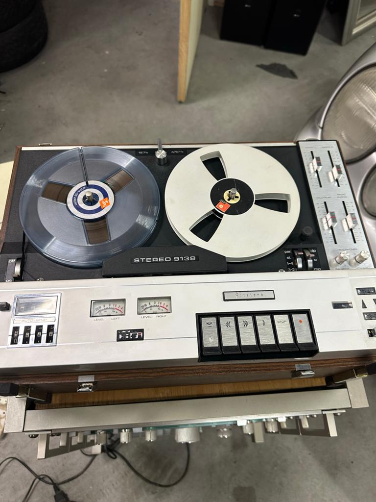 Vintage Bandrecorder Stereo 9138 aristona, Ophalen, Bandrecorder, Met banden