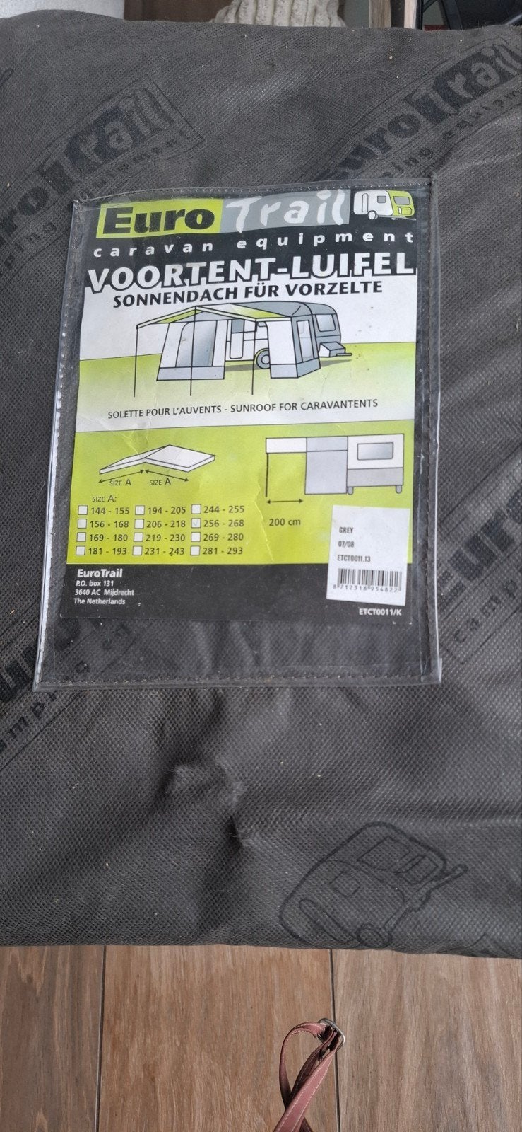 Voortent luifel, Ophalen of Verzenden, Zo goed als nieuw, Minder dan 5 m², Doek