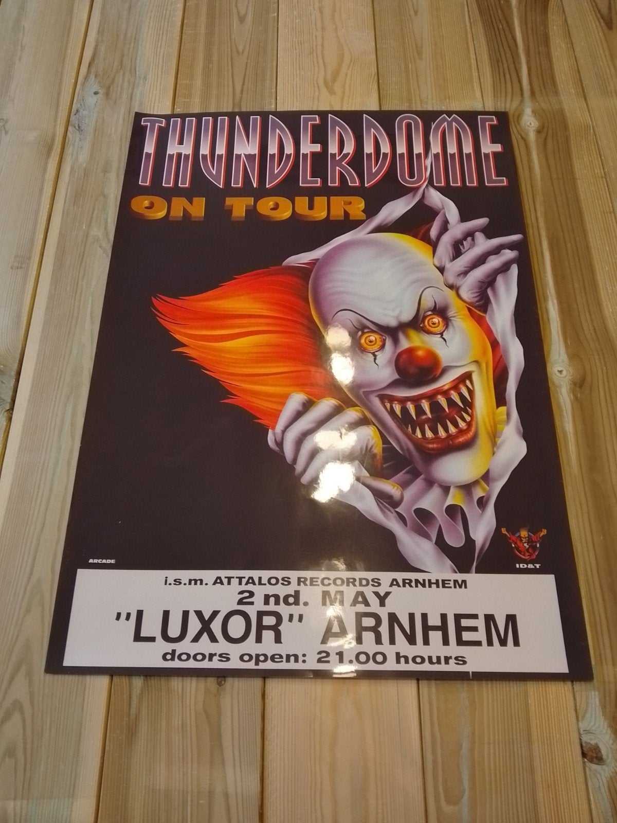 Thunderdome VIII on tour poster hardcore gabber ID&T, Ophalen of Verzenden, Nieuw, Film en Tv