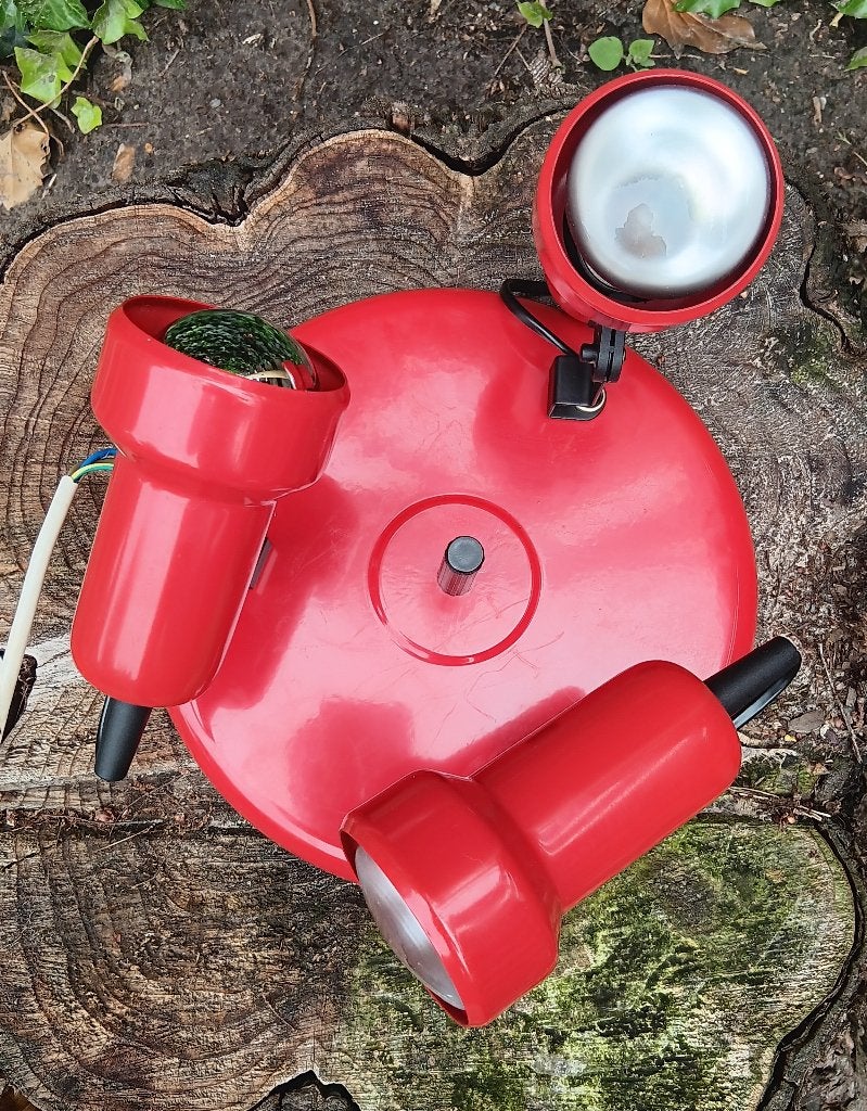 Vintage space age plafond lamp van Massive (L33), Ophalen of Verzenden