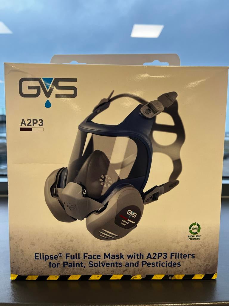 GVS Elipse Volgelaatsmasker met A2P3 Filters, Ophalen of Verzenden, Nieuw, Volgelaatsmaskers