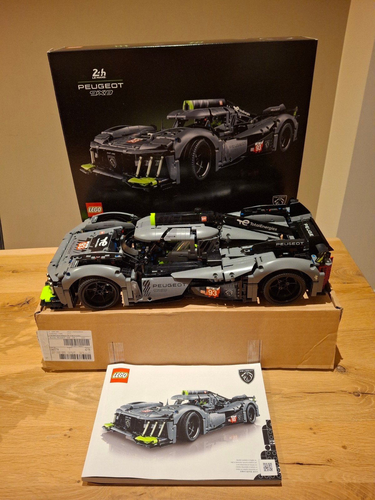 Lego Technic 42156 Peugeot  Le Mans Hybrid Hypercar, Ophalen of Verzenden, Zo goed als nieuw, Lego