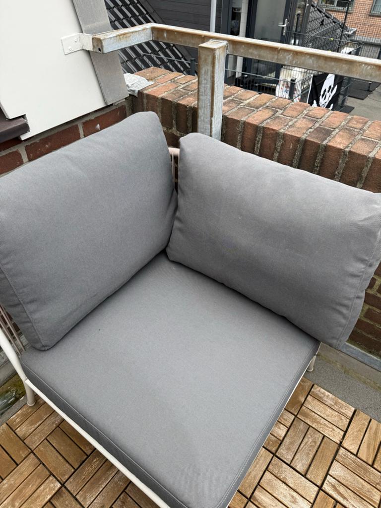 IKEA SEGERÖN stoel met kussens, Ophalen, Gebruikt, Metaal