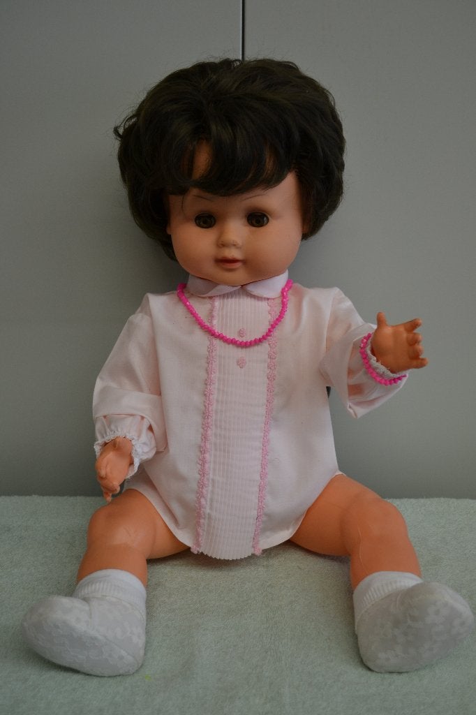 Mooie wildebras pop uit de jaren 1960 NR 2456, Verzamelen, Poppen, Ophalen of Verzenden, Zo goed als nieuw, Pop