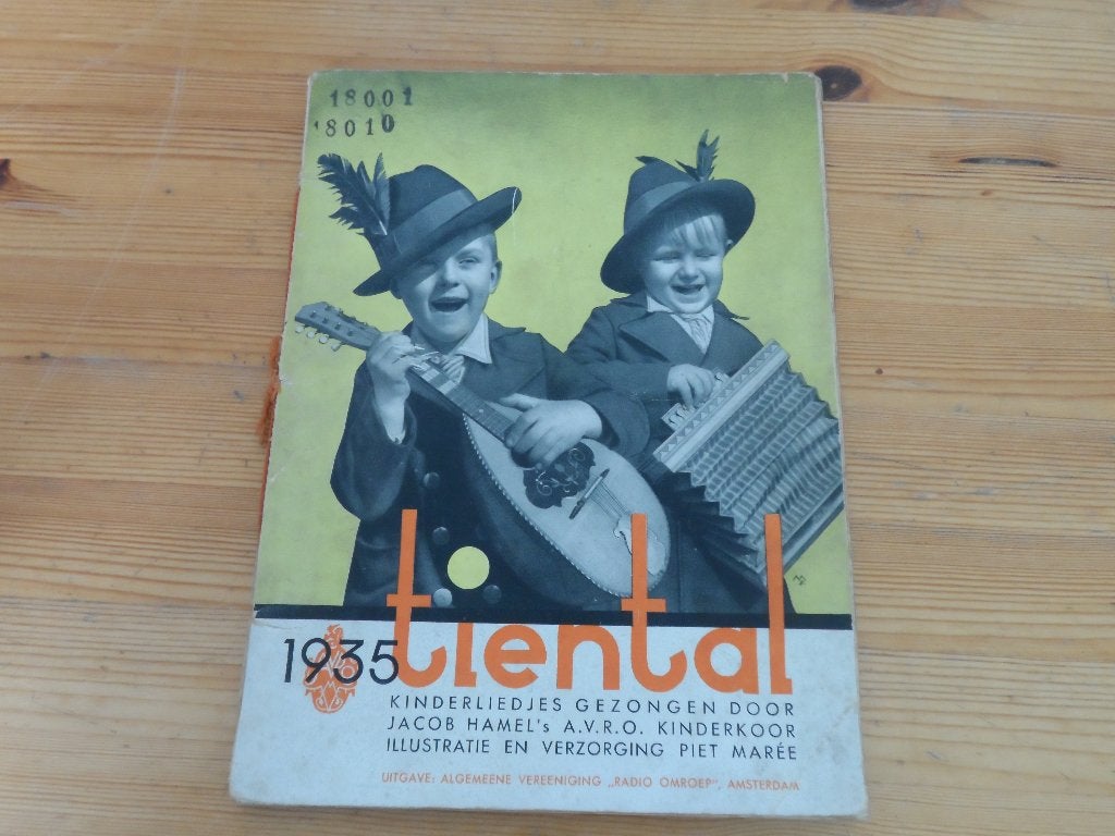 Tiental 1933 t/m 1936 - kinderliedjes - jacob hamel, Ophalen of Verzenden, Artiest of Componist, Populair, Piano