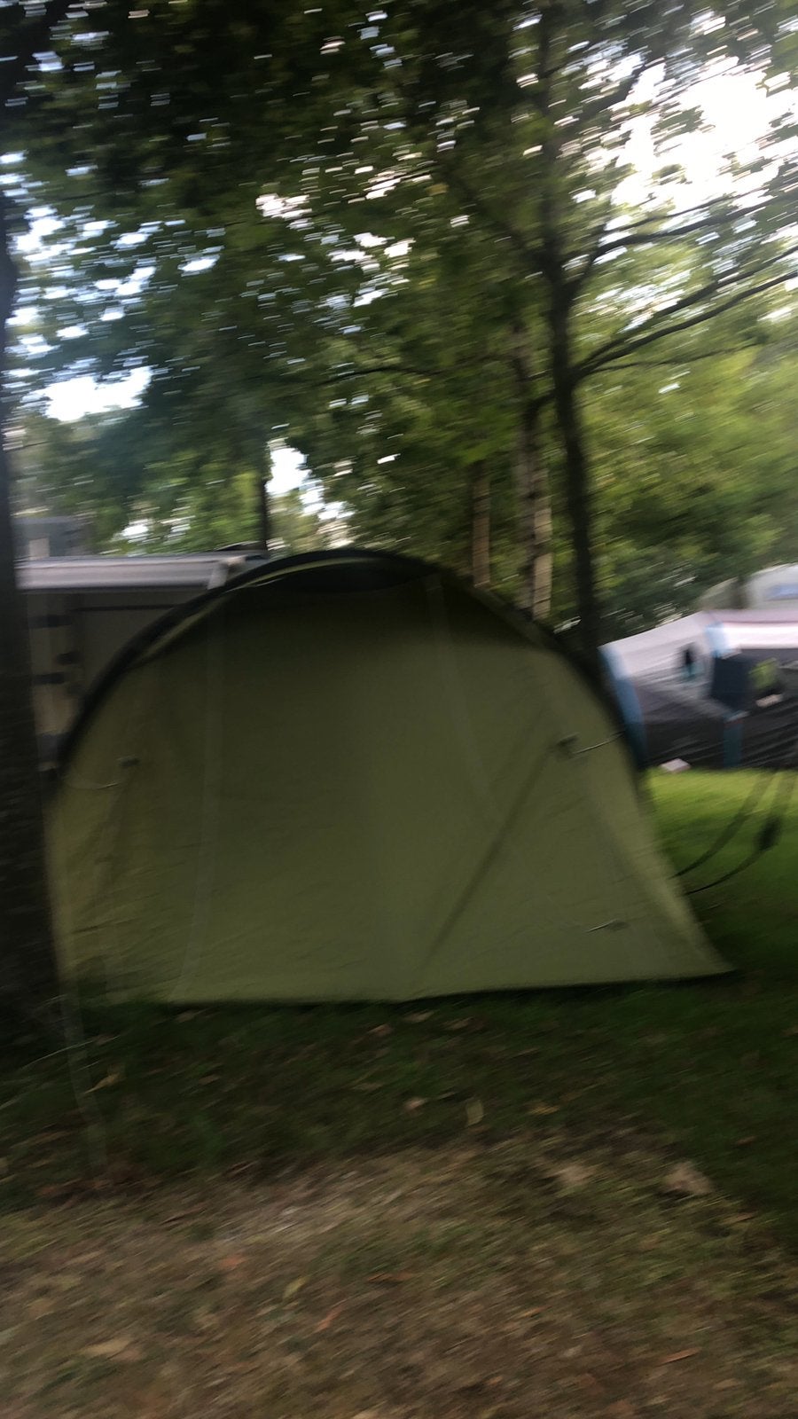 Karsten opblaasbare tent 2x2m compleet met luifel, Ophalen, Gebruikt, Tot en met 2
