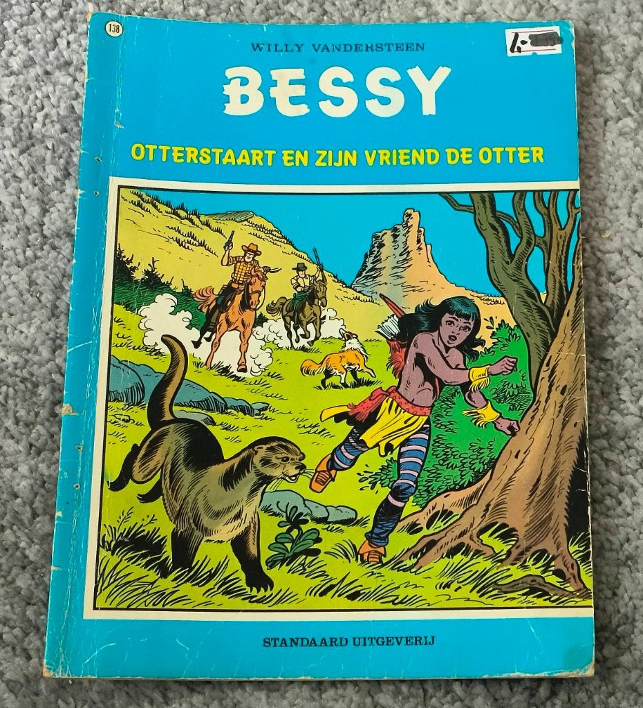 Bessy Nr.138 Otterstaart en zijn vriend Otter, Gelezen, Willy van der steen, Eén stripboek, Ophalen of Verzenden