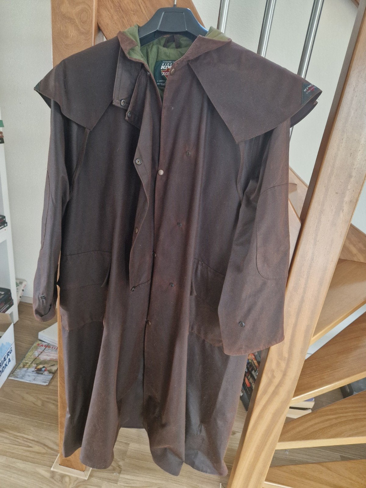 Kiwi Stockman Oliejas waxjas wax jas - Bruin (Maat 8), Bruin, Maat 56/58 (XL), Ophalen of Verzenden, Zo goed als nieuw