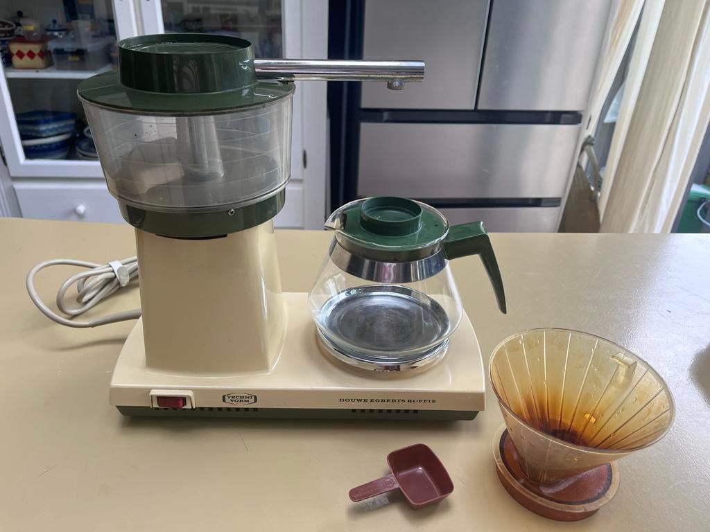 Vintage DE koffiezetapparaat - Techni Vorm, Gebruikt, Koffiemachine, Gemalen koffie, Ophalen of Verzenden
