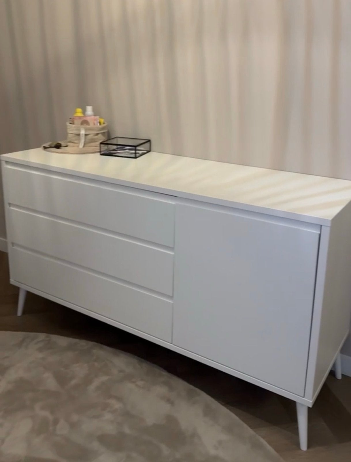 Europe Baby Sterre Commode XL - Wit (160x55x89 cm), Gebruikt, 50 tot 70 cm, 100 cm of meer, Commode
