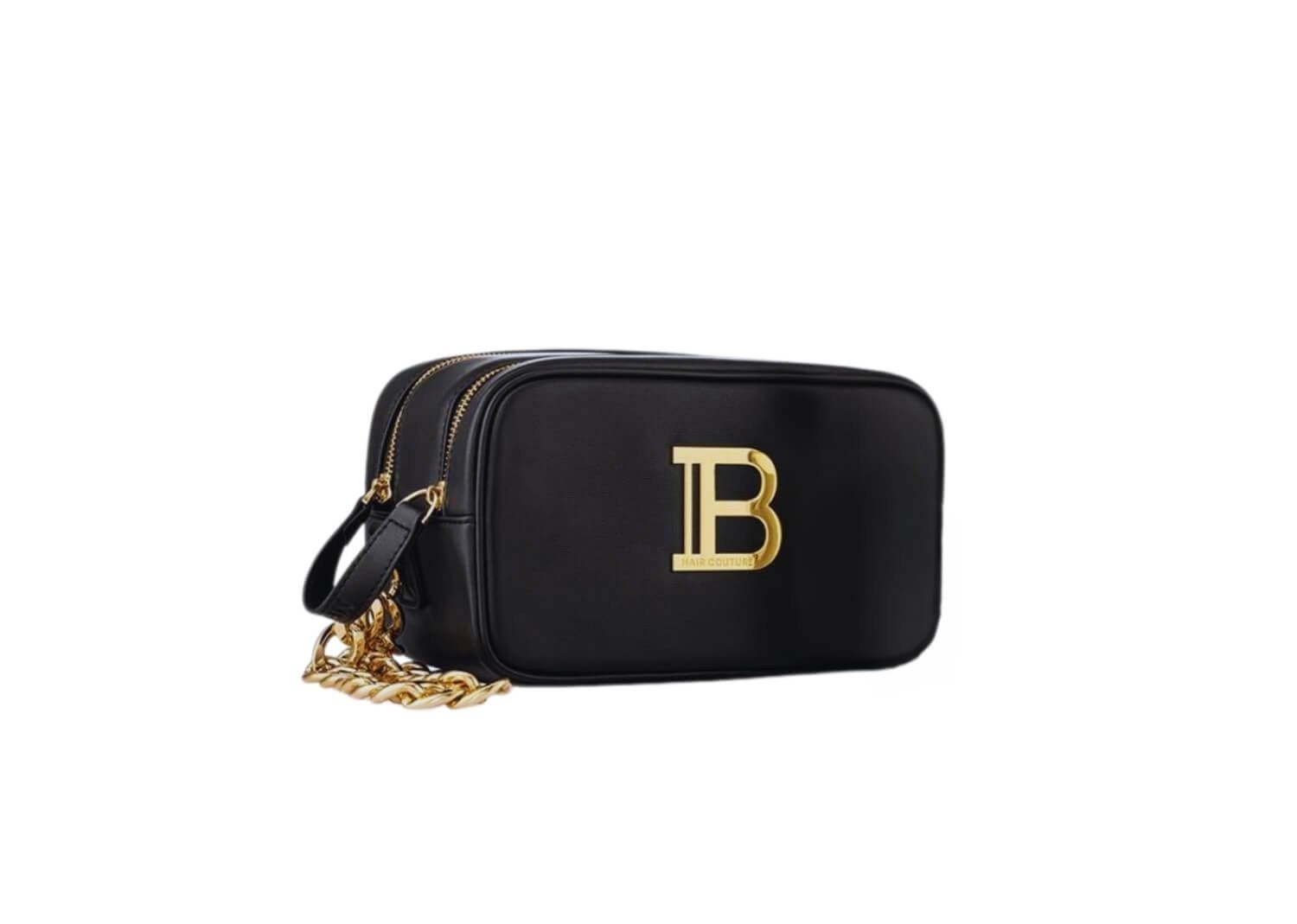Balmain Toiletry Bag Black Gold, Sieraden, Tassen en Uiterlijk, Ophalen of Verzenden, Zo goed als nieuw, Zwart