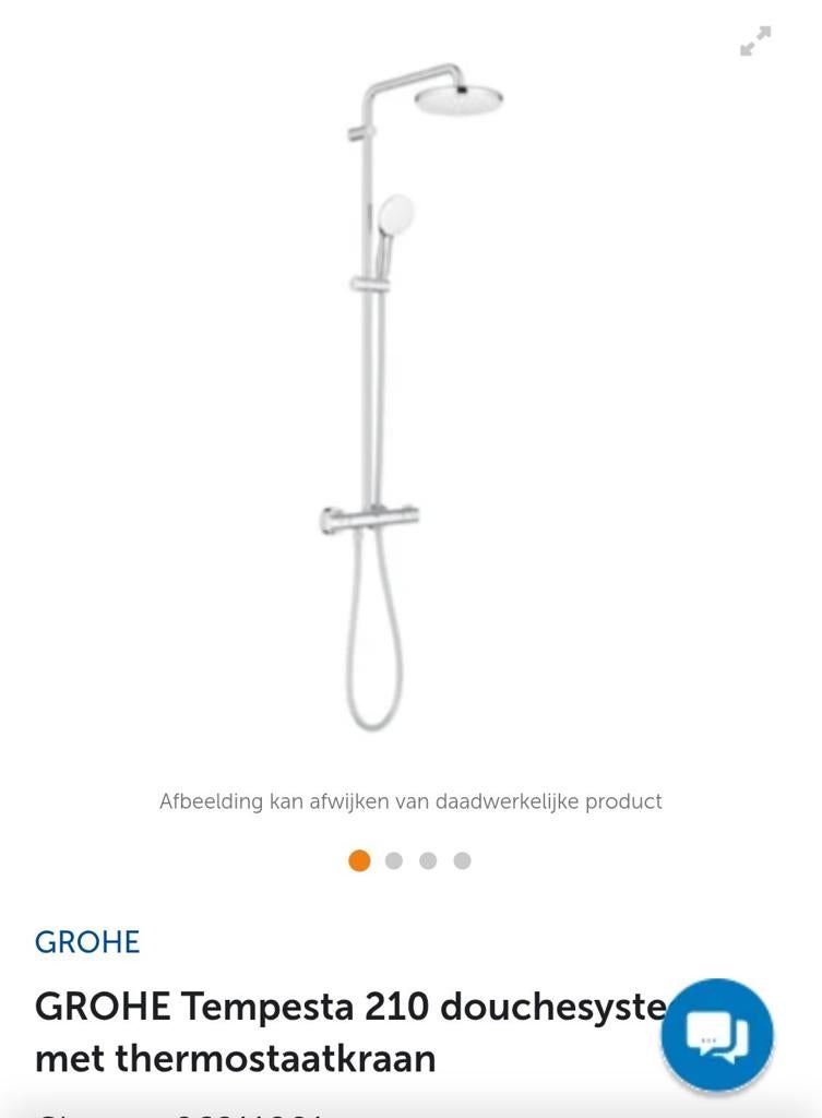 Grohe Tempesta 210 douchesysteem met thermostaatkraan, Ophalen of Verzenden