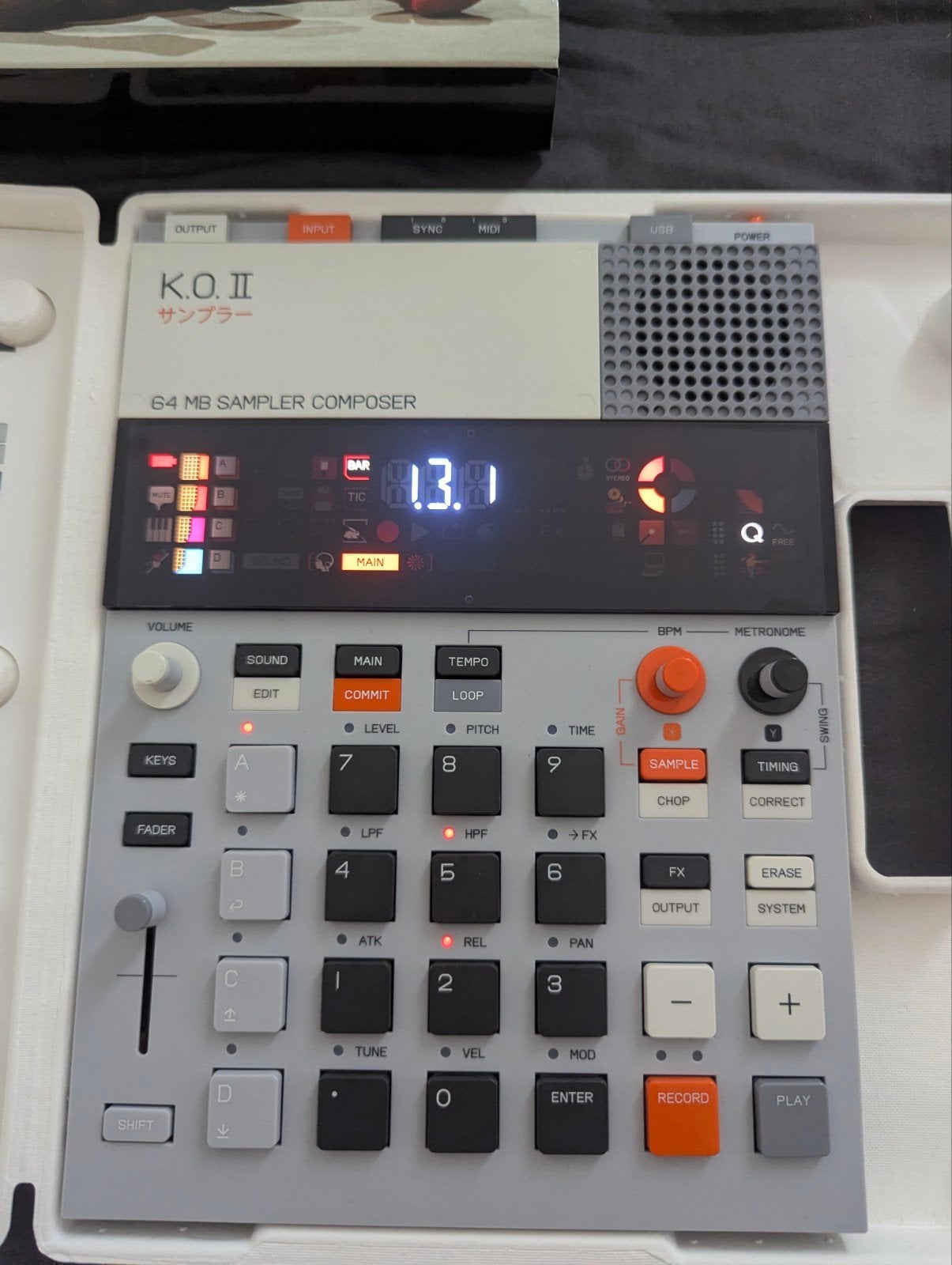Teenage Engineering EP-133 KO II Sampler/Sequencer, Overige merken, Zo goed als nieuw, Met midi-aansluiting, Overige aantallen