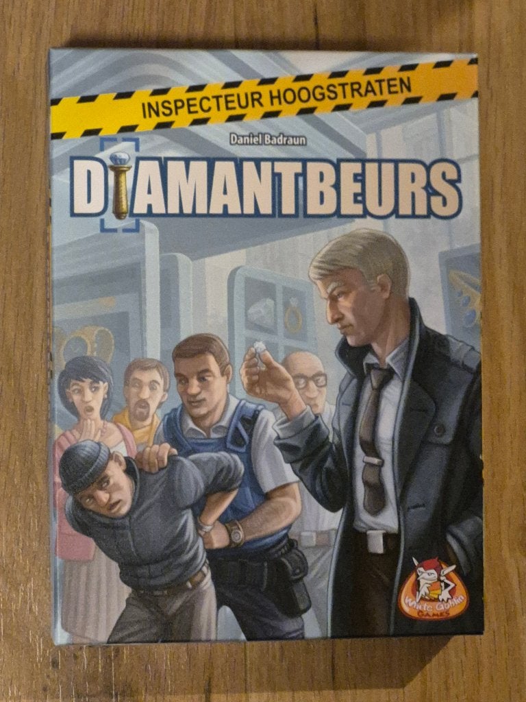 Inspecteur Hoogstraten: Diamantbeurs - Detective Bordspel, Ophalen of Verzenden, Nieuw, White Goblin Games