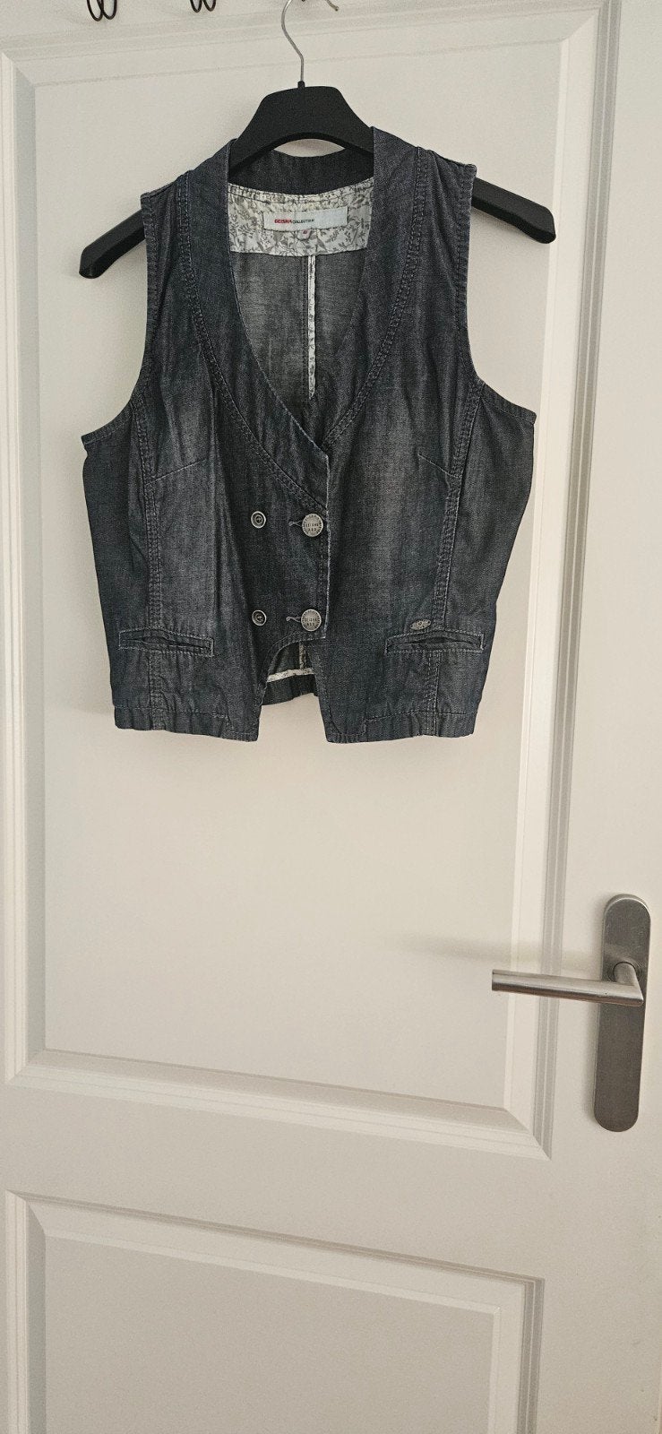 Geisha Collection spijkergilet maat M, Maat 38/40 (M), Blauw, Zo goed als nieuw, Geisha Collection