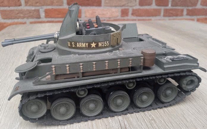 MODELBOUW TANK  U.S. Army M555 - Gedetailleerd Model, Overige merken, Gebruikt, Tank, Groter dan 1:32