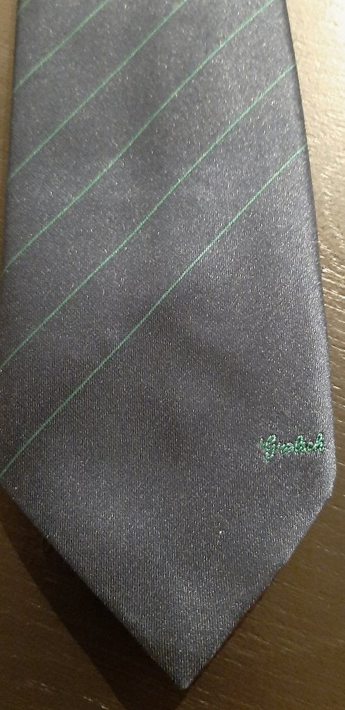 Grolsch Bier stropdas donkerblauw groene strepen, Ophalen of Verzenden, Nieuw, Kleding, Grolsch
