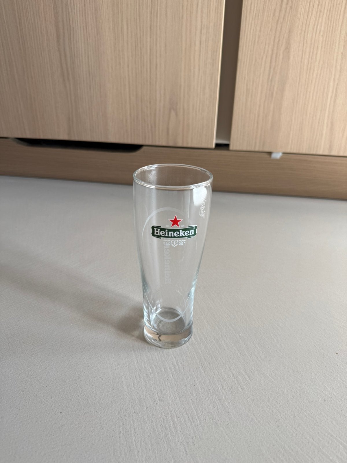 Heineken Ellipse bierglas 25cl / 250 ml / 0.25 l - 6 stuks, Ophalen, Gebruikt, Glas of Glazen, Heineken