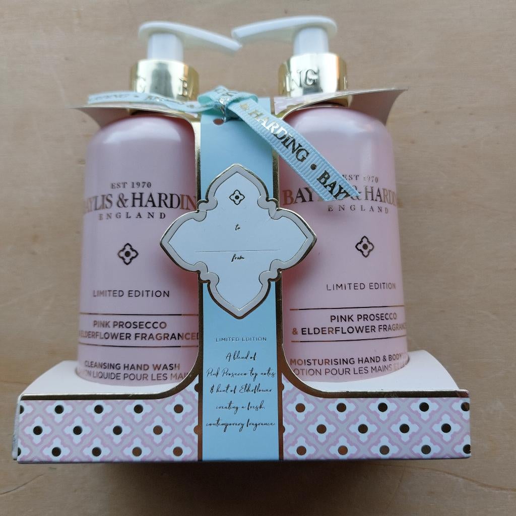 Baylis & Harding hand wash pink prosecco kadoset, Ophalen of Verzenden, Nieuw, Roze, Handen en Nagels