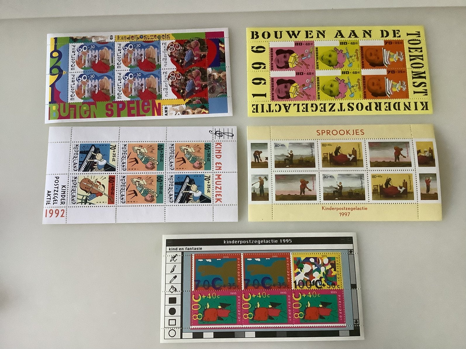Kinderpostzegels jaren 1991/92/95/96/97, Ophalen of Verzenden, Nederland