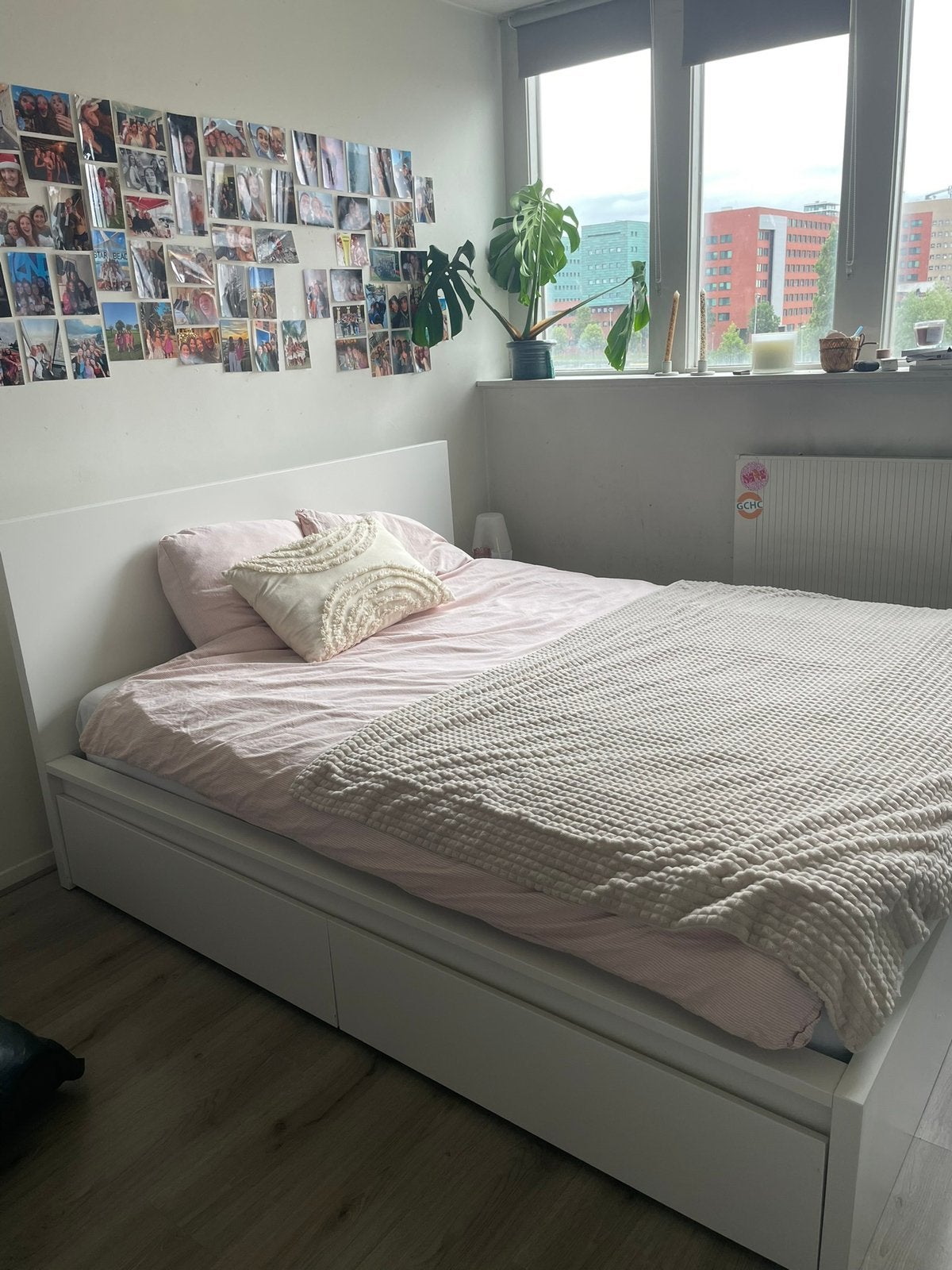 Ikea Malm Bed met 2 lades (exclusief matras) 160x200, Ophalen, Zo goed als nieuw, Tweepersoons, 160 cm