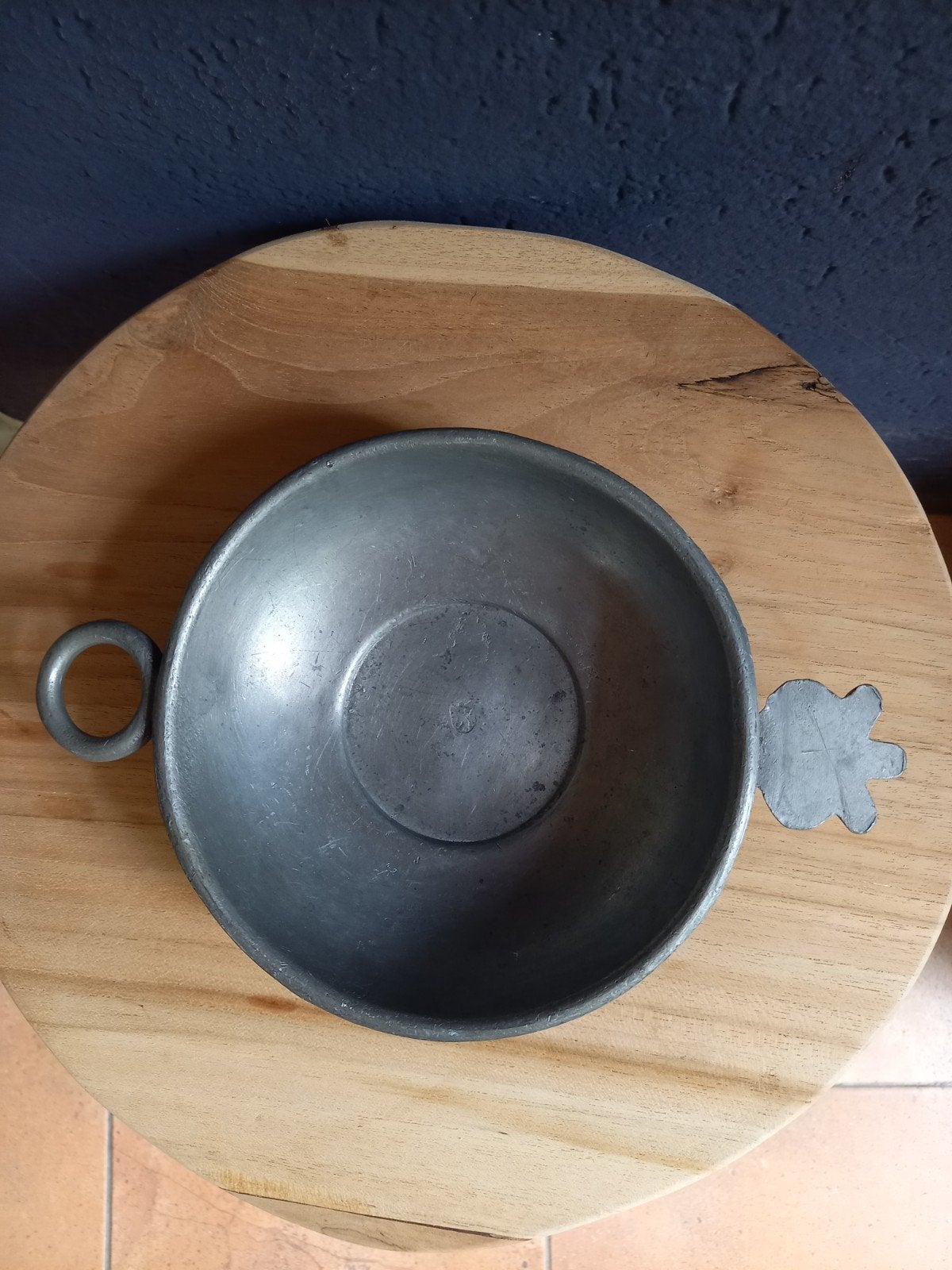 Antieke tinnen brandewijnkom, Antiek en Kunst, Antiek | Tin, Ophalen of Verzenden