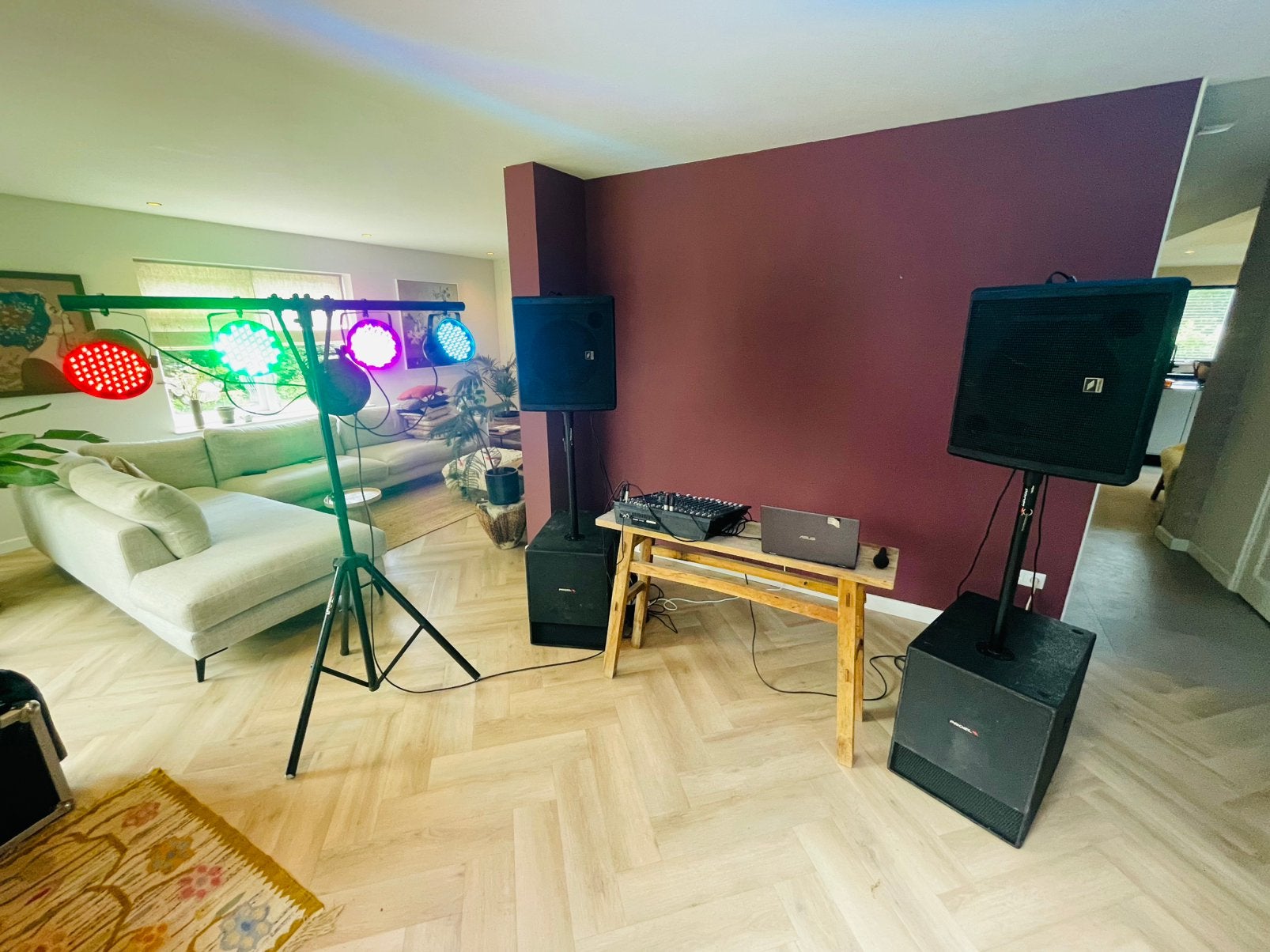 Professionele Stereoset & Lichtset | Proel 2800W - Yamaha, Ophalen of Verzenden, Speakers, Overige merken