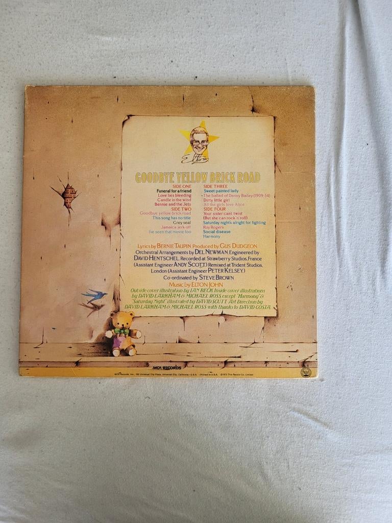 Elton John Goodbye Yellow Brick Road, Originele 70’s persing, Cd's en Dvd's, Vinyl | Overige Vinyl, Dubbel-LP, Ophalen of Verzenden